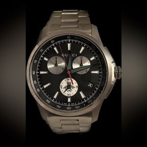 (NWT)GUCCI YA126267 G-Timeless
Chronograph Black Dial Men's
Watch